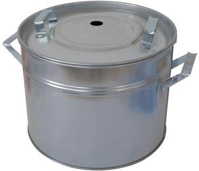 20 l-es befőző fazék horganyzott lemezből, fedővel