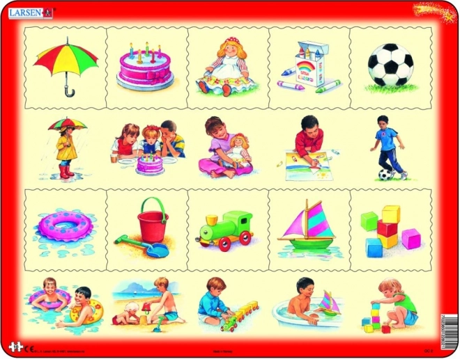 LARSEN puzzle: Mi mihez tartozik? 10 darab