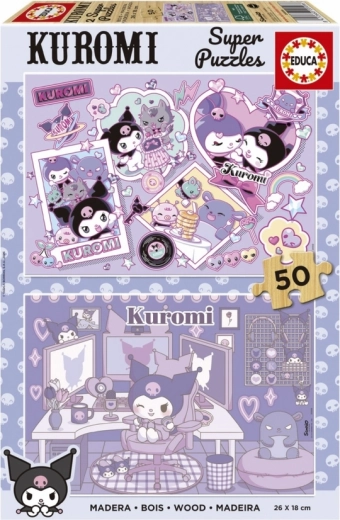 Educa fa puzzle Kuromi 2×50 darabos