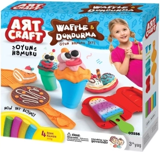 Art Craft gyurmaformázó készlet – gofri és fagylalt 200 g