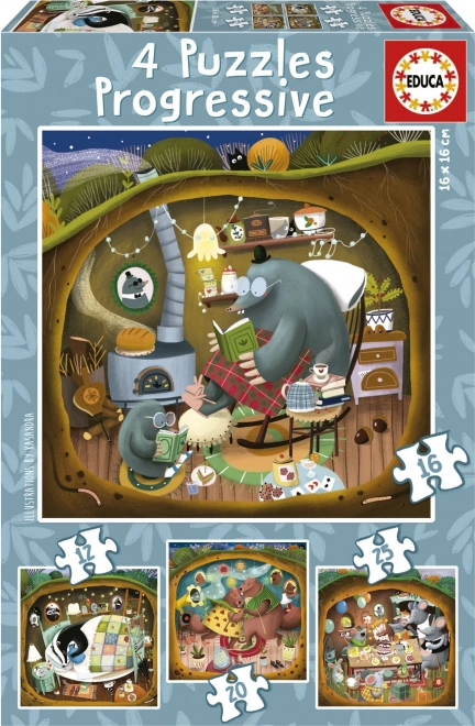 Puzzle Erdőtörténetek 4 az 1-ben