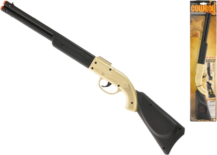 Kovboj csattogó puska 50 cm – arany