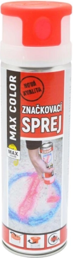 MAX COLOR jelölő spray 500 ml – élénkpiros