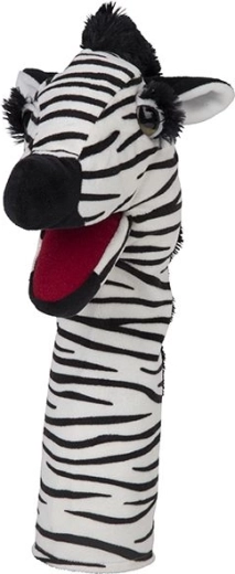 Nature Planet plüss kézbáb zebra