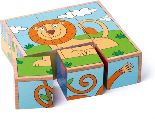 Puzzle kockák egzotikus állatokkal