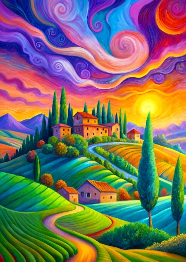 Enjoy Puzzle Toszkán fény 1000 darabos