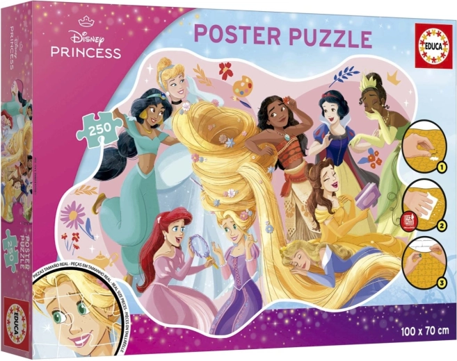 Educa poszter puzzle Disney hercegnők 250 darab