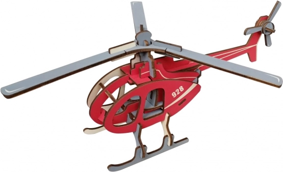 Woodcraft fa 3D puzzle helikopter