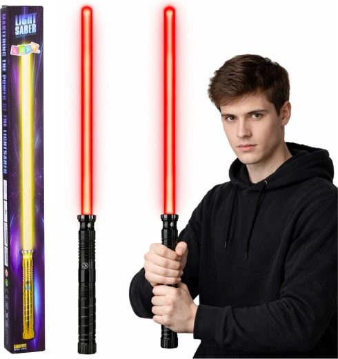 Fénykard LED-del, fém markolattal, 75 cm, hanghatásokkal