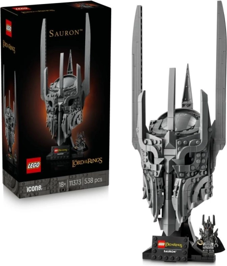LEGO Icons A Gyűrűk Ura: Sauron sisakja – gyűjtői kiállítási modell