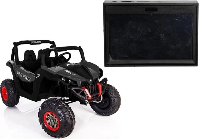 LCD zenei panel autóba akkumulátorral