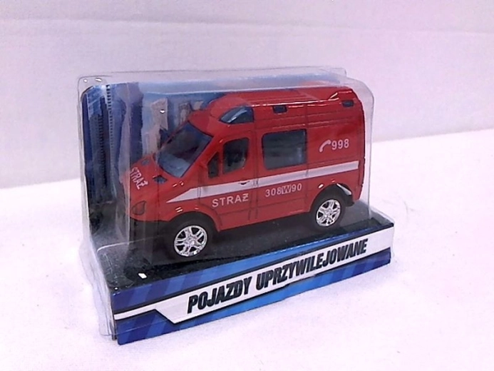 Mini tűzoltó furgon 8 cm
