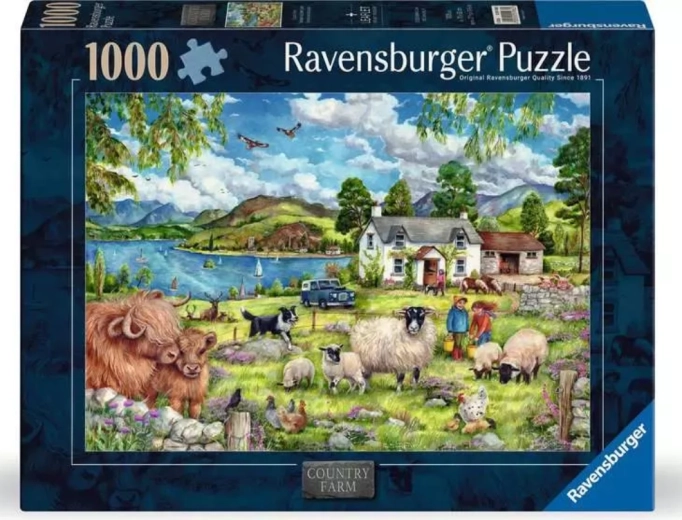 Ravensburger puzzle vidéki tanya 1000 darab