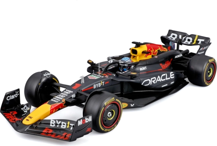 Bburago F1 modell Oracle Red Bull Racing RB20 2024 Max Verstappen 1:24 akril dobozban