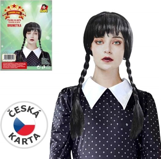Fekete paróka gyerekeknek és felnőtteknek