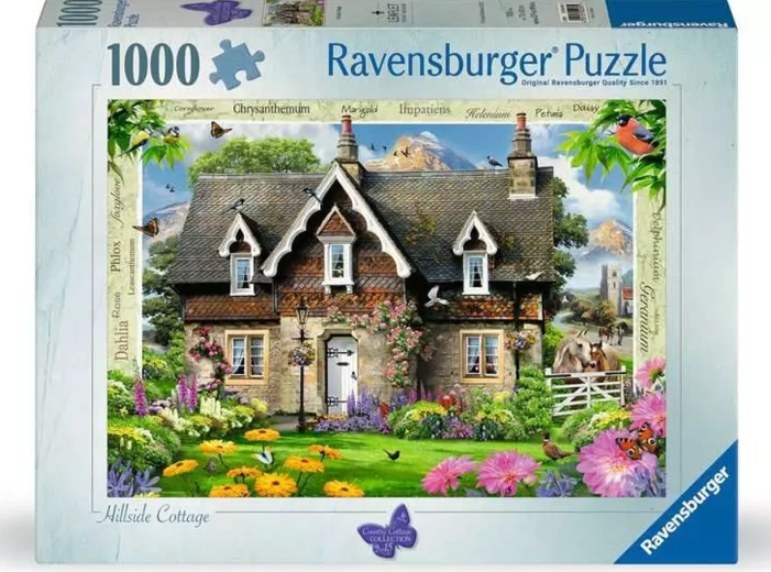 Ravensburger Puzzle Country Cottage: hegyi kunyhó 1000 darab