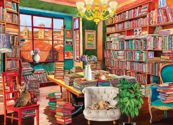 Puzzle Régi könyvtár 1000 darab EUROGRAPHICS