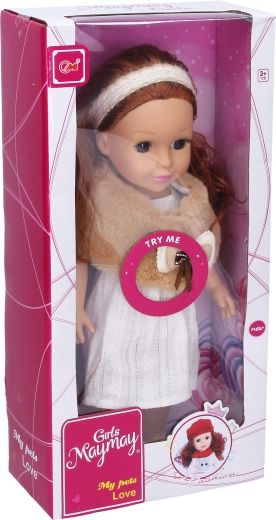 Baba kosárral 36 cm - 1 db