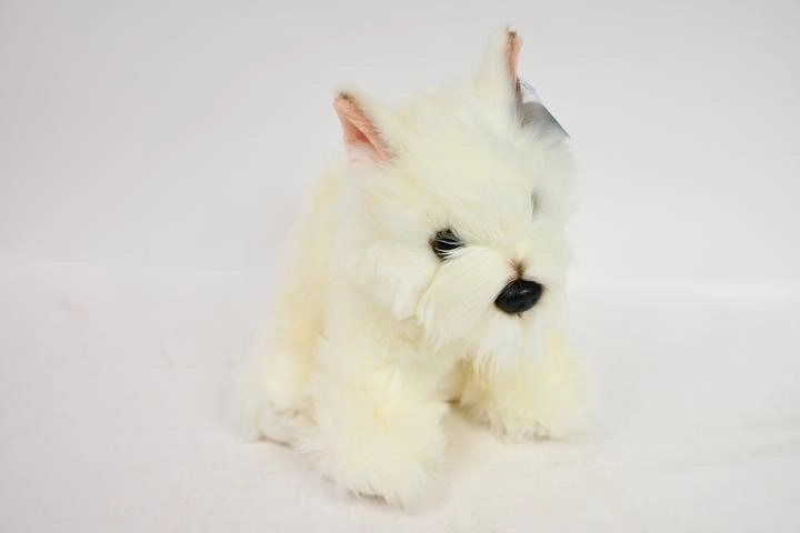 Plüss kutya west highland terrier ülő 30 cm
