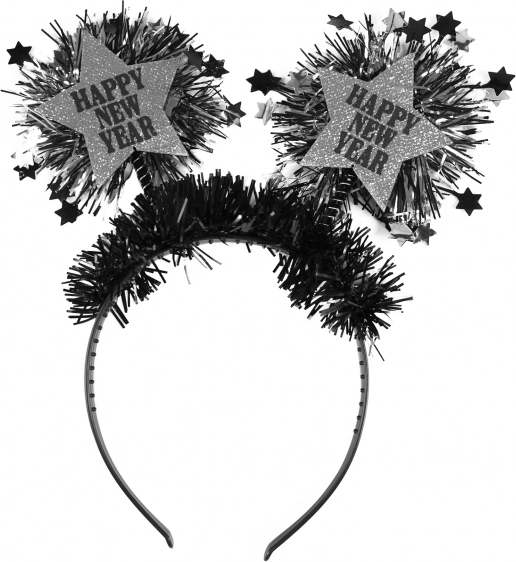 Újévi fejpánt csillagokkal