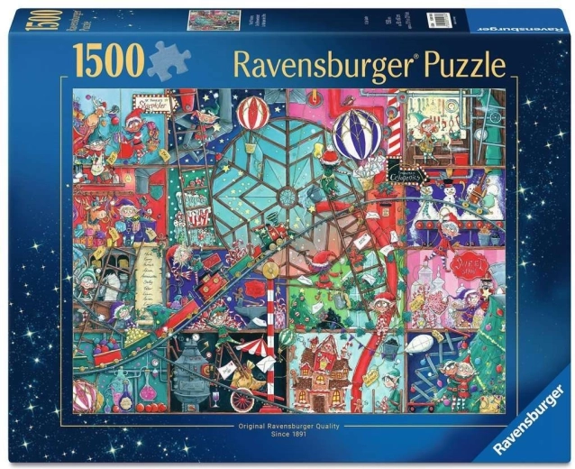 Ravensburger puzzle karácsonyi manók műhelye 1500 darab