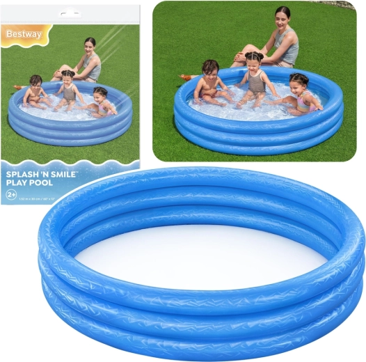 Bestway Splash N Smile gyerek felfújható medence 152 cm, kék