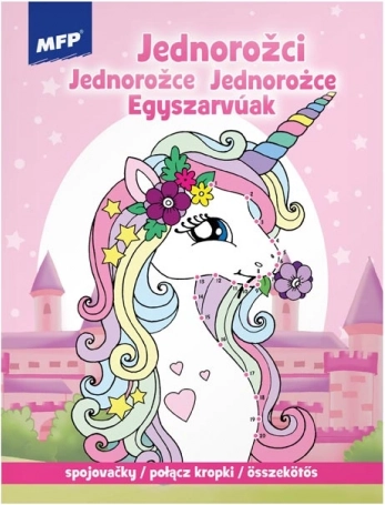 Összekötős kifestő Unikornisok 210 × 276 mm, 32 oldal