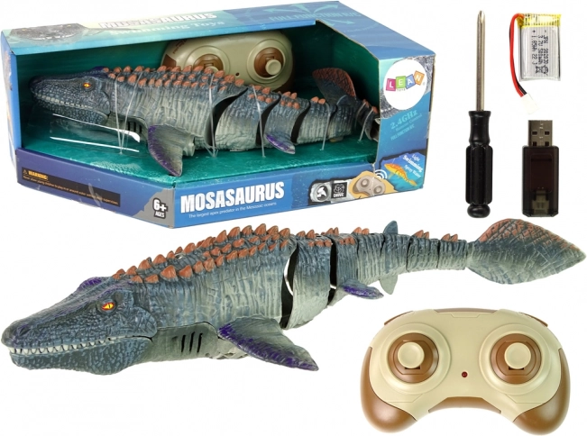 Távirányítású úszó tengeri Mosasaurus RC