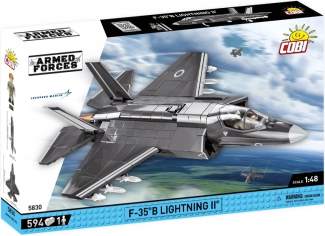 F-35B Lightning II vadászrepülőgép modell építőkockákból