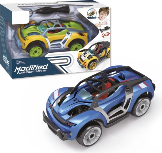 Csavarozható kisautó 1:32 húzós (pull back) funkcióval