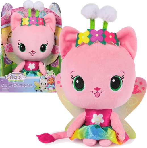 Spin Master Gabby’s Dollhouse plüss tündérkiscica Wróżkicia interaktív 35 cm