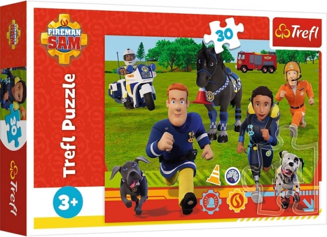 Puzzle Tűzoltó Sam – Készen segíteni, 30 darab, TREFL
