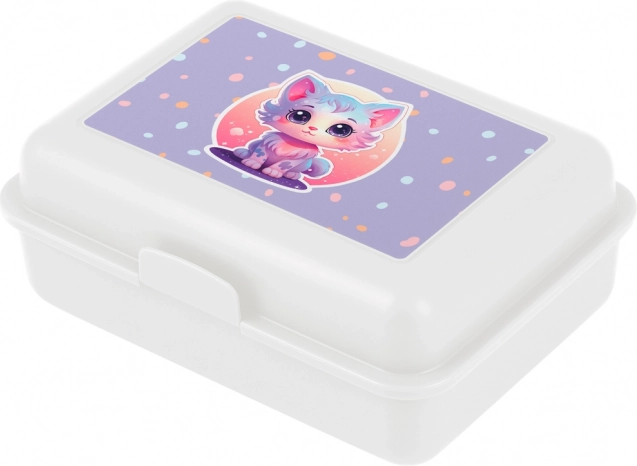 Műanyag uzsonnás doboz cicával BAAGL