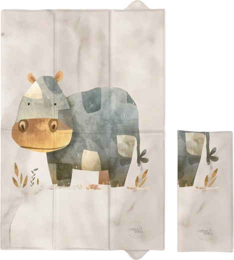 Ceba Baby utazó pelenkázó alátét Basic cosy hippo 60 × 40 cm