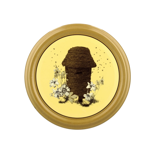 82 mm-es üvegfedél készlet Miód Polski Stary Ul mintával – 10 db