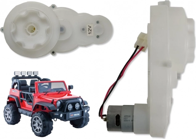12 V-os, 11000 RPM-es motor váltóművel HP012 járműhöz