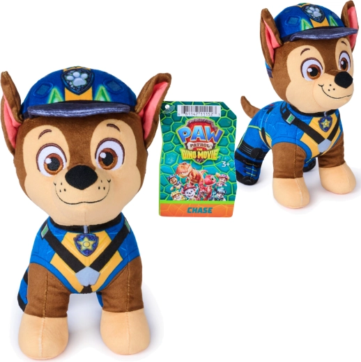 Spin Master Paw Patrol: dínó kalandok – Chase plüssfigura 20 cm – 1 db