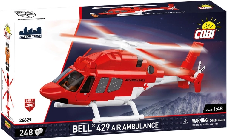 COBI Bell 429 légi mentőszolgálat 1:48 (248 db alkatrész)
