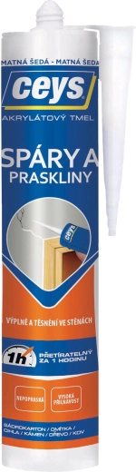 Akril tömítő hézagokhoz és repedésekhez 280 ml szürke matt CEYS