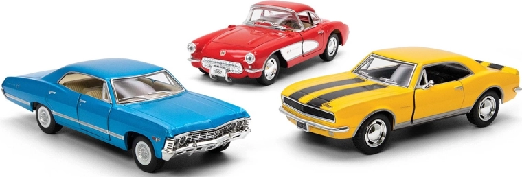 Fém autómodell CHEVROLET Classic visszahúzós meghajtással