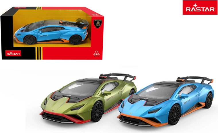 Lamborghini Huracan STO Rastar 1:43 zöld autómodell - 1 db