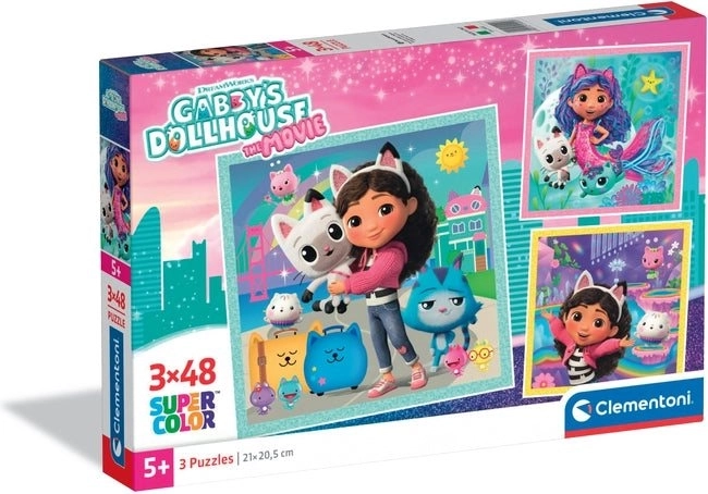 Puzzle Gabi varázslatos háza 3×48 darab CLEMENTONI