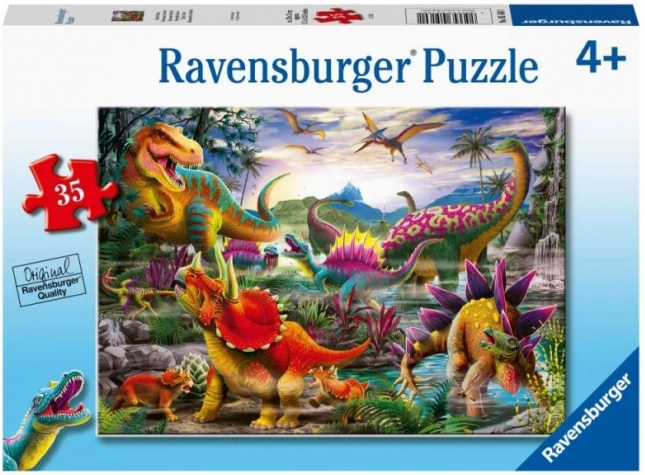 Ravensburger puzzle T‑Rex Terror 35 darabos