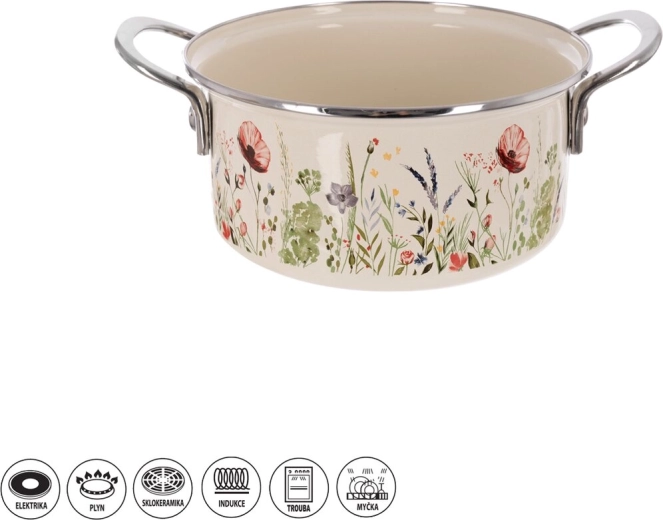 Zománcozott lábas MÁK Lem 2,2 l