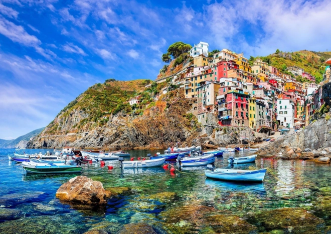 Puzzle Riomaggiore, Cinque Terre, Olaszország 1000 darab