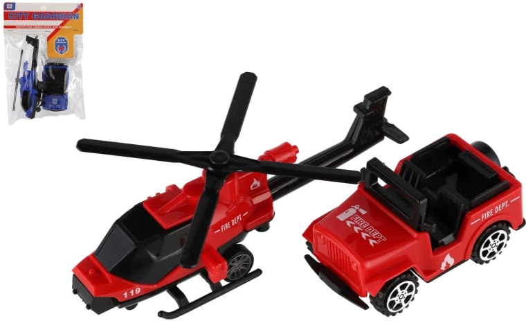 Mentőszolgálatos jármű- és helikopterszett