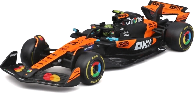 Bburago McLaren F1 MCL39 (2025) Lando Norris 1:43 dekoratív dobozban