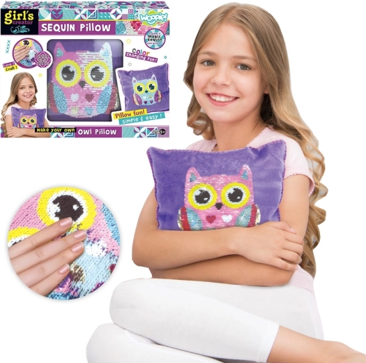 Woopie Art & Fun kreatív készlet baglyos párna készítéséhez
