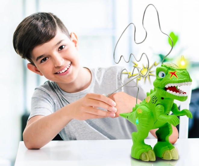 Dínó játék – elektronikus labirintus kampóval