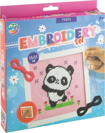 MOXY keresztszemes hímzőkészlet – panda